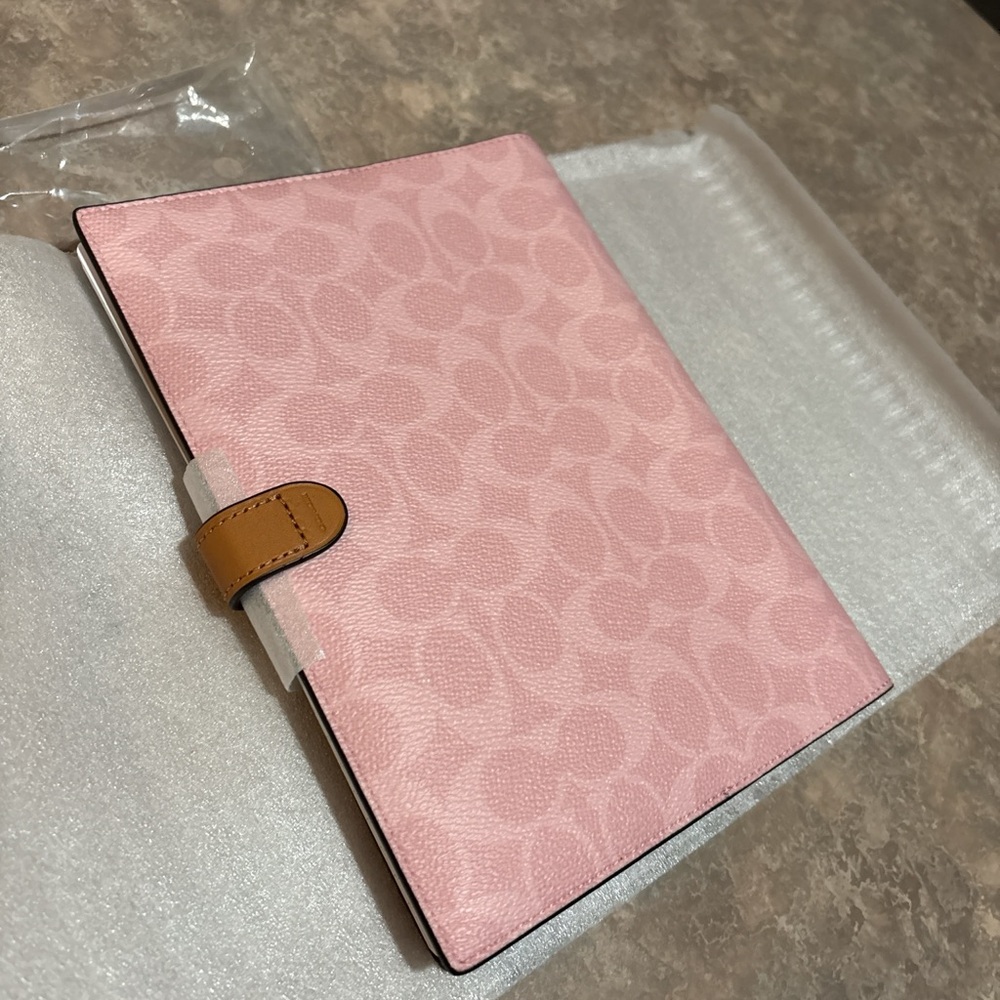 Powder Pink Coach Notebook - Picture 2 of 4